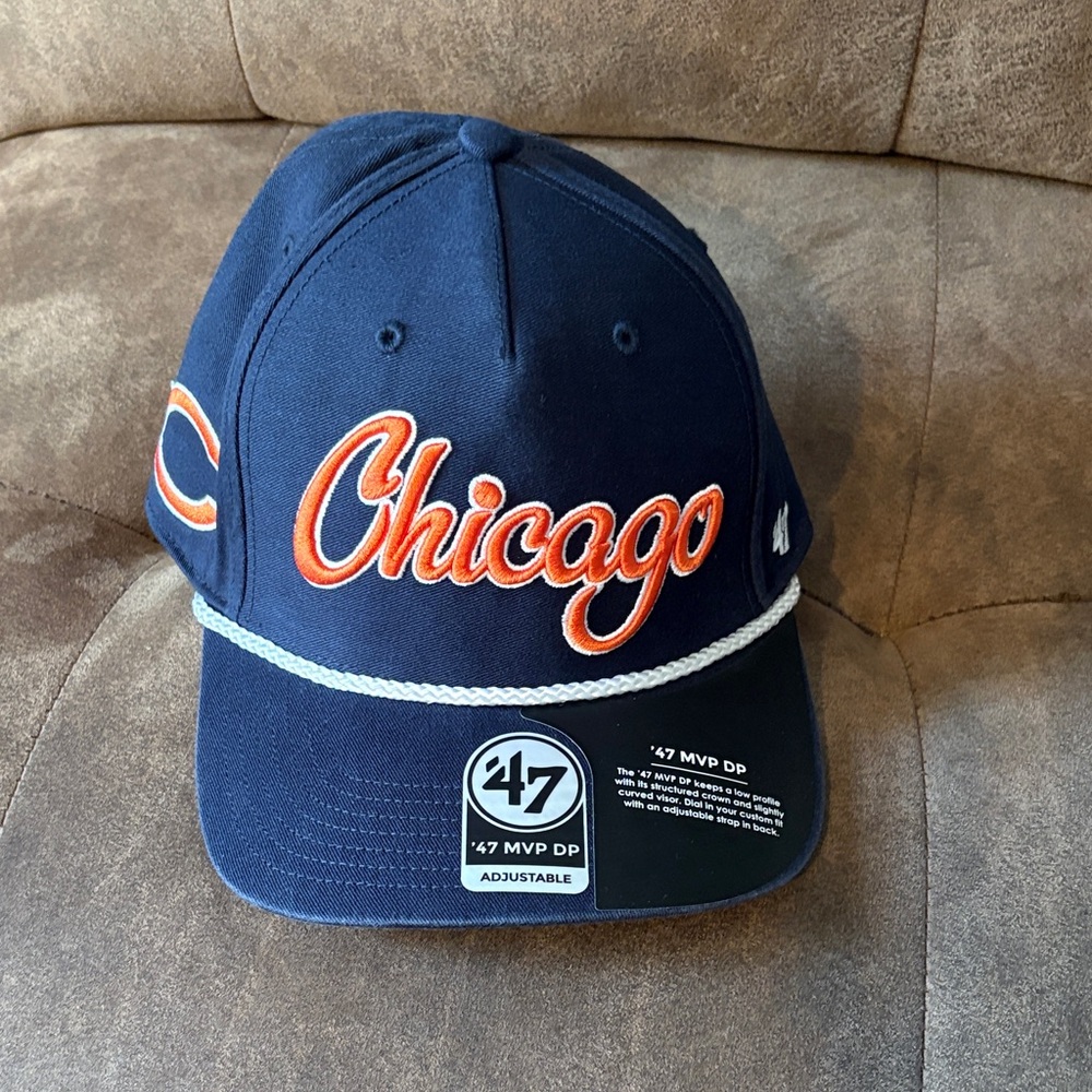 47 Brand Chicago Cap in Navy and Orange